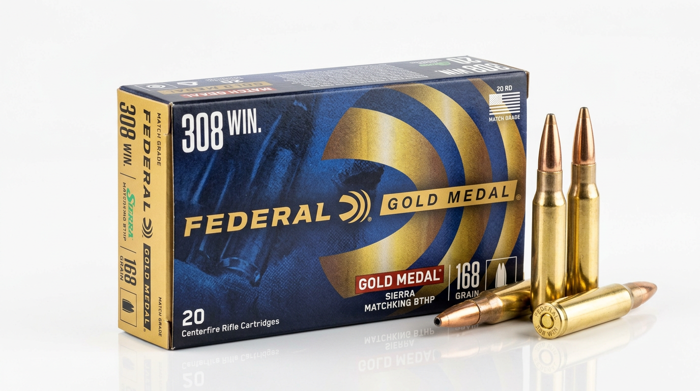 Federal Gold Medal .308 Win 168gr BTHP — 20 Rounds